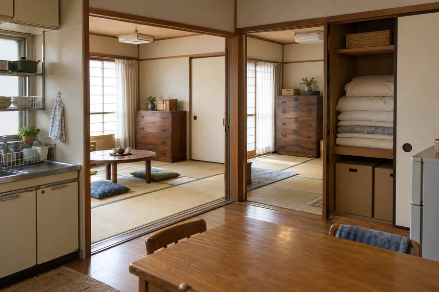 2DKのお部屋のイメージ